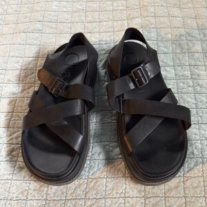 Chaco Black Double-Strap Sandals